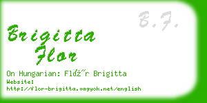 brigitta flor business card